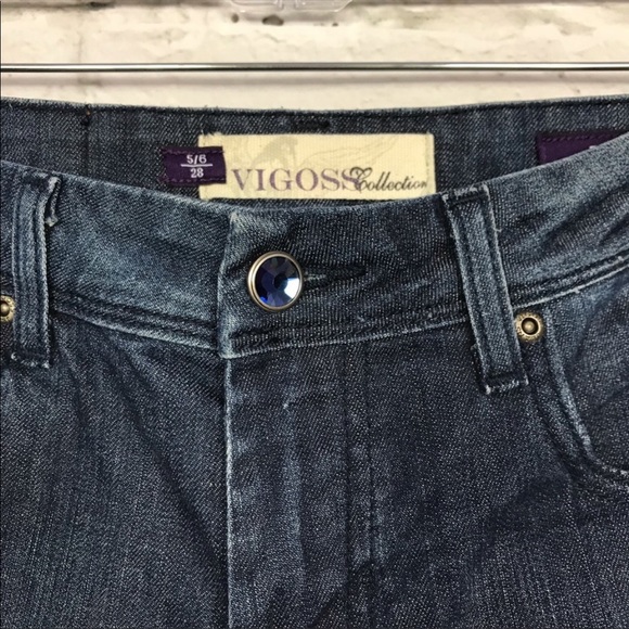 Vigoss Collection Fringe Raw Hem Cutoff Limited Edition Sz 28 Shorts Summer Gems - Picture 8 of 14